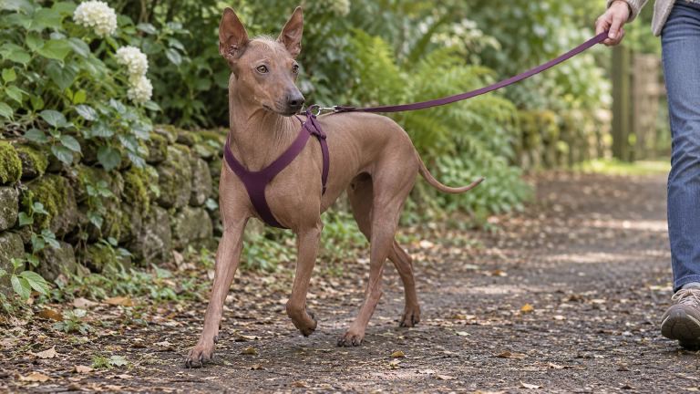 Peruvian Inca Orchid trotting on a shaded trail